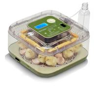 LEADZM Couveuse Oeuf Automatique 12 Oeufs avec Retournement Automatique et Ajout d'eau，Couveuse œuf Contrôle Température， Affichage Humidité，5 Modes d'incubation pour Poules Canards Oies Cailles