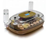 LEADZM Couveuse Oeuf Automatique 24 Oeufs avec Retournement Automatique et Ajout d'eau，Couveuse œuf Contrôle Température， Affichage Humidité，5 Modes d'incubation pour Poules Canards Oies Cailles