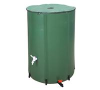 LEADZM Récupérateur d'eau de Pluie Pliable - Réservoir d'eau Écologique avec Filtre Inoxydable pour Jardin, Potager et Arrosage - Facile à Installer et à Ranger (380L)