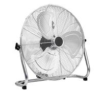 LEADZM Ventilateur de Sol 40cm Industriel en Métal, 3 Vitesses de Ventilation,Débit d'air 2800 m³/h, 230° Pales Inclinables Réglables, Brasseur d'Air Puissant pour Maison, Bureau, Atelier et Chantier