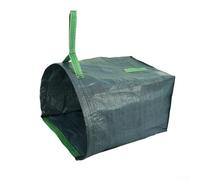Leaf Bags - Lot de 1 sac à déchets de jardin très résistant avec poignées renforcées pour débris de jardin, tontes de pelouse et ordures d'extérieur, sac réutilisable en polypropylène (vert)