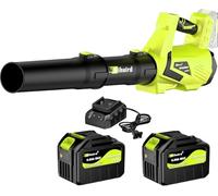 Leaf Blower Cordless,720CFM 210MPH Electric Blower with 2 x 21V 6.0Ah Battery and Charger, 5-Variable Speed & Turbo Mode, Blowers for Lawn Care (E 5003) (Purple)