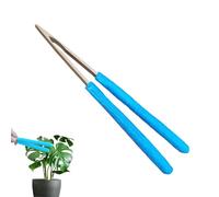Leaf Cleaning Tongs, Handheld Reusable Double-Sided Wood Handle, House Plant Leaf Lint Cleaner, For Indoor, Outdoor, Window, Balcony, Patio, Lawn, Grassland, Porch, Durable, Eco-Friendly, Easy Use