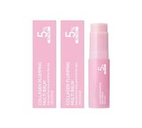 Leaf Cosmetic Stick Anti Ride, Pink Collagen Volumizing Primer Stick | Non-Sticky Fast Absorb Hydrating Treatment for Eye, Lip & Neck, Brightens Dull Skin for Luminous Glow