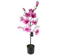 Leaf Design UK Arbre Artificiel réaliste en Fleurs de Magnolia Rose 110 cm