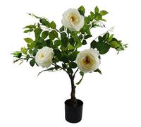 Leaf Design UK - Arbre de Fleurs réalistes - 70 cm - Camélia Blanc - Plante Artificielle
