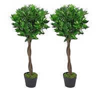 Leaf Design UK Lot de 2 Arbres topiaires artificiels