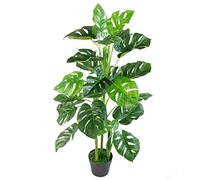 Leaf Feuille Artificielle Monstera Pot Noir 100 cm