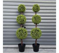 Leaf Lot de 3 buis artificiels en Bois de 120 cm