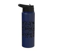Leaf Me Alone I'm With My Dog Stainless Steel Insulated Water Bottle