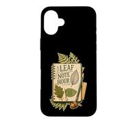 Leaf Note Hour Carnet botanique et étude de Feuille Coque pour iPhone 16 Plus