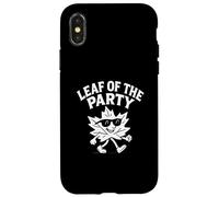 Leaf of The Party, Happy Fall Harvest Autumn Leaf, Jeu de Mots Coque pour iPhone X/XS
