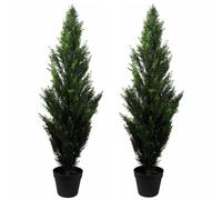 Leaf Paires d'arbres topiaires artificiels