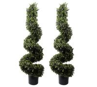 Leaf Paires d'arbres topiaires artificiels
