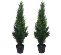 Leaf Paires d'arbres topiaires artificiels