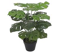 Leaf Plante Artificielle en Pot Noir 60 cm Monstera