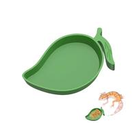 Leaf Reptile Dish, Reptile Leaf Shaped Dish, 6 inches Feeding Bowl Stable Base, Material Accessory with Smooth, Bearded Dragon Water Feeder with Natural Design, Enclosure Tool for Lizard Gecko
