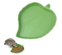 Leaf Reptile Food Water Bowl , Drinking and Eating Dish Tortoise Habitat