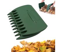 Leaf Scoops Rubbish Pick up Tool, 3-in-1 Ergonomic Pickup Rake, Easy Leaf & Grass Grabber, Hand Rakes for Yard Garden Work, for Picking up Leaves, Grass(Dark Green)