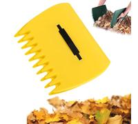 Leaf Scoops Rubbish Pick up Tool, 3-in-1 Ergonomic Pickup Rake, Easy Leaf & Grass Grabber, Hand Rakes for Yard Garden Work, for Picking up Leaves, Grass(Yellow)
