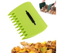 Leaf Scoops Rubbish Pick up Tool, 3-in-1 Ergonomic Pickup Rake, Easy Leaf & Grass Grabber, Hand Rakes for Yard Garden Work, for Picking up Leaves, Grass(Green)