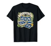 Leaf Shadow Crew Cyanotype Art Botanique Feuilles T-Shirt