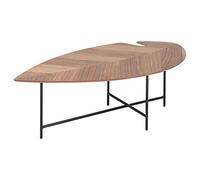 Leaf Shaped Coffee Table Low Table Central Table Home Modern Minimalist Living Room Light Luxury Walnut Tea Table End Table