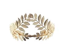 Leaf Style Wedding Party Crown Bridal Tiara Vintage Bride Hair Hoop Golden/Sliver Head Accessories Women Jewelry Hairband pour Mariages(Gold)