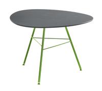 Leaf - Table d'appoint de jardin triangulaire H50 Top HPL waterproof