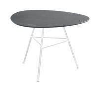 Leaf - Table d'appoint de jardin triangulaire H50 Top HPL waterproof