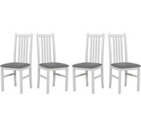 LeafDesign Chaise de salle à manger en bois - Chaise en hêtre massif - Chaise de salle à manger - Chaise en bois - Chaise de table - Chaise de cuisine - Chaise ONTIKA 1 (lot de 4)