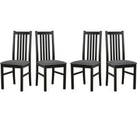 LeafDesign Chaise de salle à manger en bois - Chaise en hêtre massif - Chaise de salle à manger - Chaise en bois - Chaise de table - Chaise de cuisine - Chaise ONTIKA 1 (lot de 4)