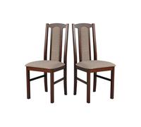 LeafDesign Lot de 2 chaises de salle à manger en bois de hêtre massif 120 kg