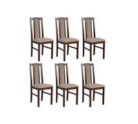 LeafDesign Lot de 6 chaises de salle à manger, 120 kg, en bois de hêtre massif, chaises de salle à manger, cuisine
