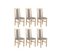 LeafDesign Lot de 6 chaises de salle à manger, 120 kg, en bois de hêtre massif, chaises de salle à manger, cuisine
