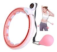 LEAFIA Cerceau Hula Hoop, Calme, Minceur Intelligent, Smart Cerceau de Fitness, avec Disque Magnétique, Compteur et 16 Pièces Réglable Amovibles, pour Débutants, Adultes, Enfants, Perte de Poids