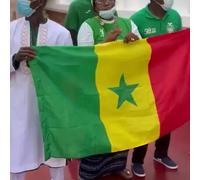 LeaFLAG Drapeau du Sénégal 90x150cm Drapeaux d'intérieur et d'extérieur suspendus en polyester du Sénégal vert