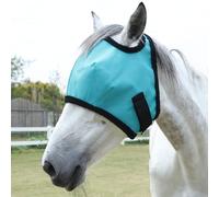 LEAFOREST Masque anti-mouches pour cheval - Protection UV en maille - Sans oreilles - Pour âne, équin, chevaux - Bleu lac