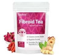 LEAFROOT Tisane fibroïde pour femme qui rétrécit et kystes ovariens, les plantes naturelles aident à remédier et à restaurer l'équilibre hormonal, nettoyer et réchauffer l'utérus, thé de fertilité
