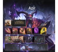 League of ATIONS End Pbt Key Cap, Kawaii Periphery Toy Keycap, Adorable Brittop Decoration Gift, Azir EKKO, IincidBriar, Tristana Jax JarvanIV
