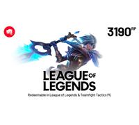 League of Legends 25 EUR - 3190 Riot Points