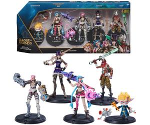 League of Legends - COFFRET 5 FIGURINES 10 CM - Coffret des Deux Cités 5 Figurines Articulées 10 cm A Collectionner - Avec Détails Qualité Et Accessoires - 6062218 - Jouet Enfant 12 ans et +