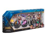 League of Legends - Coffret 5 figurines articulées 10 cm - Heimerdinger, Vi, Ekko, Jinx et Caitlyn - Avec accessoires