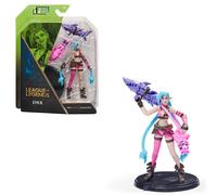 League of Legends - FIGURINE 10 CM JINX - Figurine Articulée Jinx 10 cm A Collectionner - Avec Détails Qualité Et 2 Accessoires - Collection Champion - 6062258 - Jouet Enfant 12 ans et +