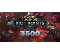 League of Legends Riot Points Riot 3500 RP Key