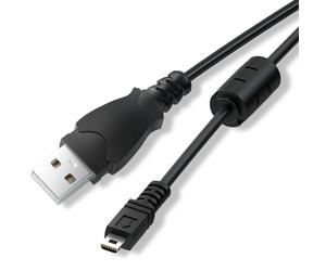 LEAGY Câble USB Câble de transfert de charge rapide USB-A vers Mini 8 broches USB 2.0 avec fiches plaquées argent et anneau magnétique en ferrite anti-brouillage, 0.9 m, noir