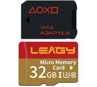 LEAGY SD2Vita V3.0 Carte de Jeu PSVita avec Carte Micro SD 32 Go, microSDHC UHS-I Haute Vitesse avec Adaptateur Micro SD pour PS Vita 1000/2000 système 3.60