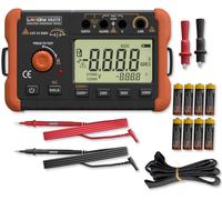 LEAGY VAD78 Testeur de résistance d'isolation numérique - Mégohmmètre de précision pour test de tension DC/AC (20-1500V, 20-750V) et mesure de résistance (0-5000 Megohms)