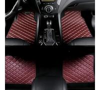 LeaHY 4 pièces Tapis De Sol Voiture pour VW EOS (2-Door) 2006 2007 2008 2009 2010 2011 2012-2015, Universel Tout Temps Tapis De Moquettes ImperméAble AntidéRapant Protection Accessoires,E Win Red