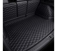 LeaHy Couverture ComplèTe Voiture Cuir Tapis Coffre pour Ford Puma 2019-2023, Bac de Coffre Cargaison Doublure AntidéRapant éTanche Stockage Protection Tapis Accessoires,B/Black